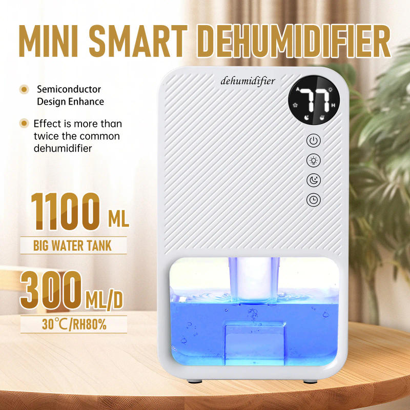Description Picture 4 of itemMini Dehumidifier 1500ml Portable, Bathroom - Ultra Quiet & Auto Shut Off Dehumidifier For Humid Climates Low Energy Household