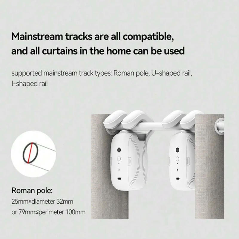 Description Picture 4 of itemWiFi Curtain Motor Electric Curtain Controller Auto Opener with Gateway APP Control with Alexa Google Home For Roman Rod