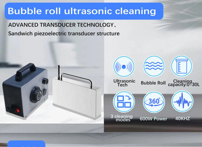 Description Picture 2 of itemUltrasonic Cleaner Adjustable power Ultrasound Washing Bath for 120min Timer Bubble rolling Ultra Cleaner Cleaning Machine