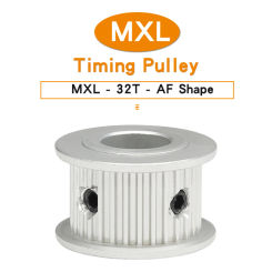 MXL-32T Alloy Pulley Bore Size 4/5/6/6.35/7/8/10/12 mm Teeth Pitch 2.032 mm Motor Pulley Match With Width 6/10mm MXL Timing Belt