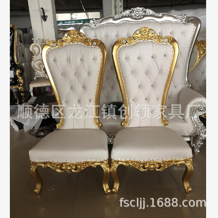 Description Picture 2 of itemFactory direct sales, European high-back solid wood chair, hotel club, banquet, manicure, foot massage chair, wedding and weddin