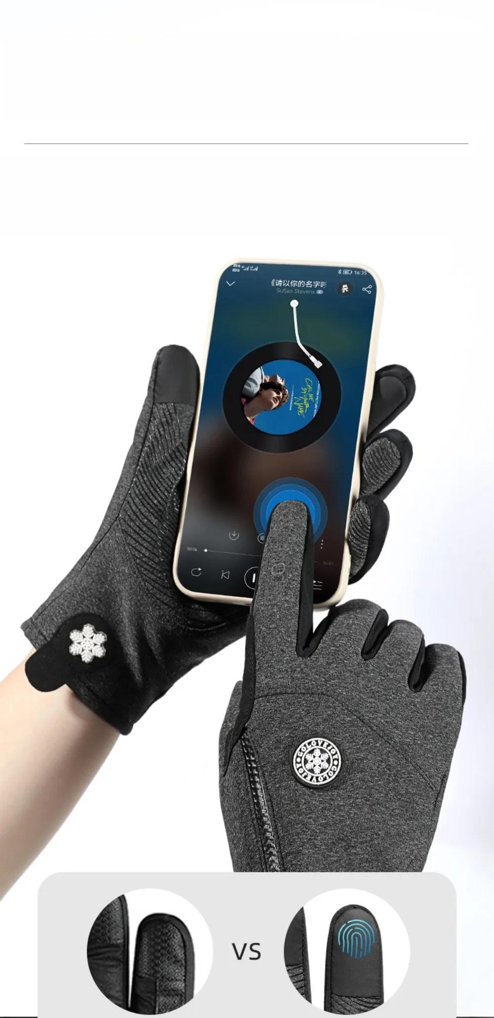 Description Picture 5 of itemWinter Outdoor Cycling Men's Gloves Touchscreen Windproof Sports Fishing Driving Motorcycle Ski Non-slip Waterproof Warm Gloves