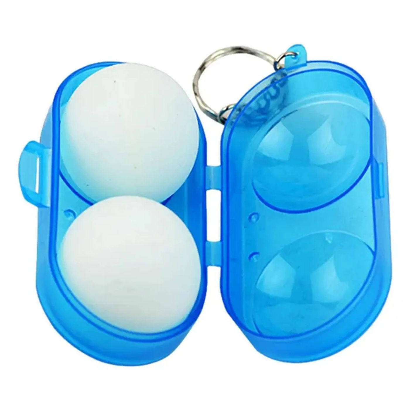 Description Picture 4 of itemPlastic 2 Ping-pong Balls Storage Box Table Tennis Ball Storage Case With Key Chain For Sport Training Accessories