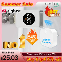 Tuya Smart Home Zigbee Thermostatic Radiator Valve Wifi Radiator Thermostat Zigbee Gateway Smart Life Alexa Google Home Alice