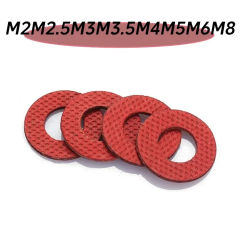 300-500 Red Steel Meson Gaskets, Insulated Flat Washers M2M2M2.5M3.5M4M5M6M8