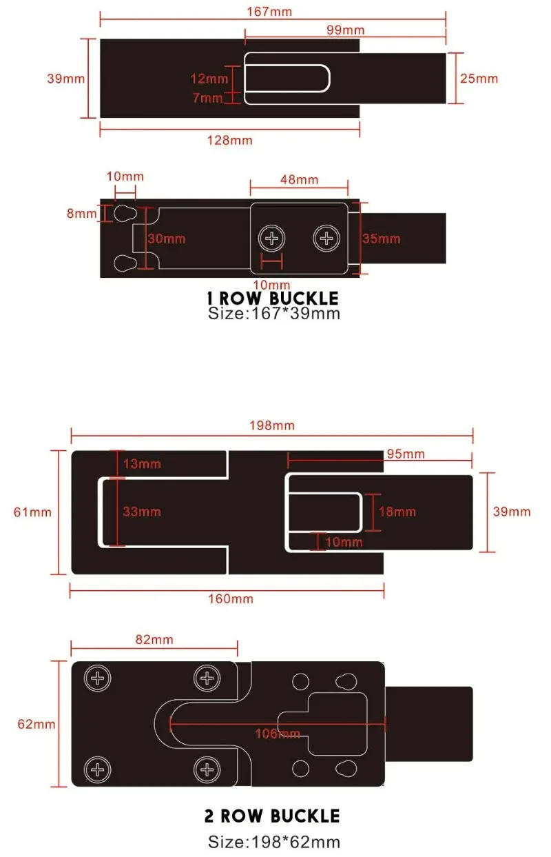 Description Picture 2 of itemFitness Belt Buckle Professional Gym Squat Deadlif Weight Lifting Powerlifting Metal Buckle Waist Support Accessories