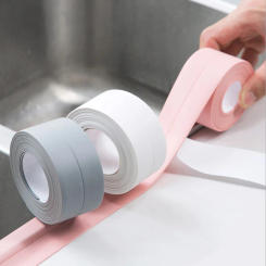 New 3.2M Self-adhesive Sealing Tape PVC Oil-Proof Kitchen Sink Edge Caulk Tape Waterproof Bathroom Toilet Corner Wall Sticker