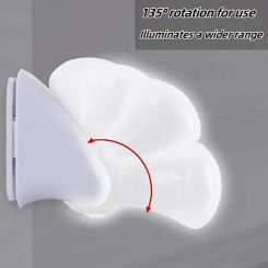1PC drawstring bulb night light, white LED wall lamp, creative drawstring switch, night light for bedroom bedside table.