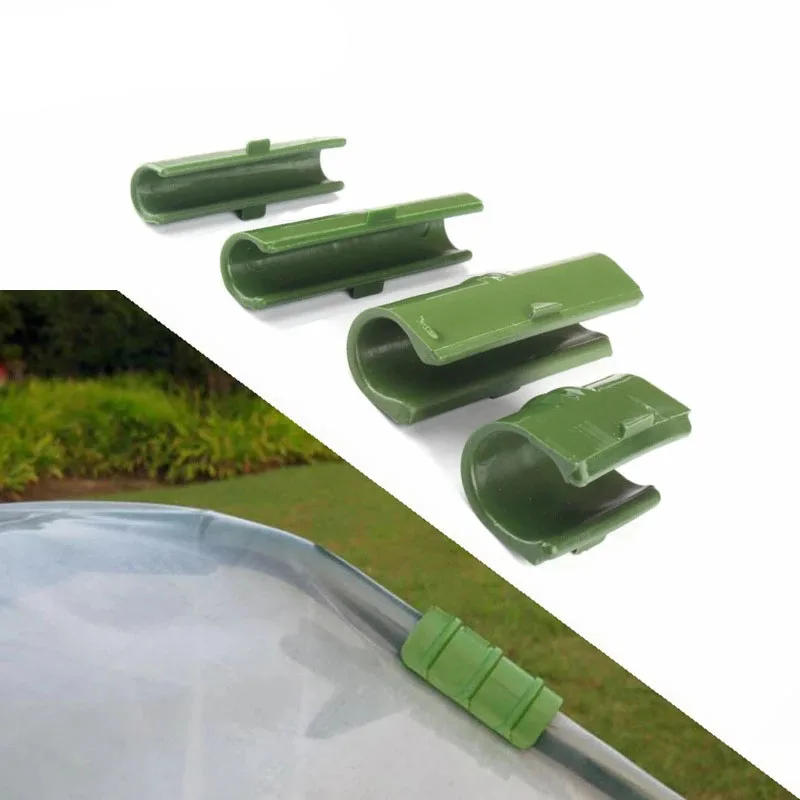 Description Picture 5 of item10 Pcs 8/11/16/20mm Fasten Greenhouse Frame Pipe Tube Film Clip Clamp Garden Shade Net Accessories Plastic Film Fixed Fittings