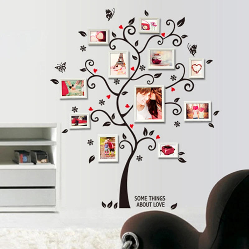 Description Picture 6 of item100*120Cm Family Photo Frame Tree Wall Sticker Home Decor Living Room Bedroom Wall Decals Poster Home Decoration Wallpaper