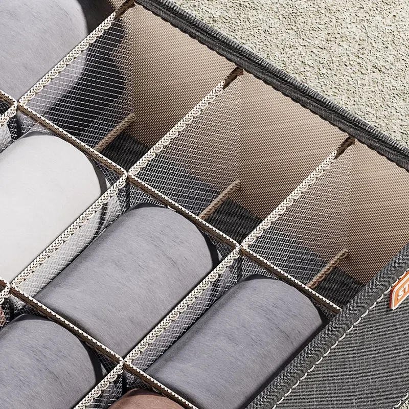 Description Picture 5 of item1Clothes Organizer Underwear Socks Bra Drawer Organisers Clothing Storage Boxes Cabinets Drawers Separator For Pants Storage Box