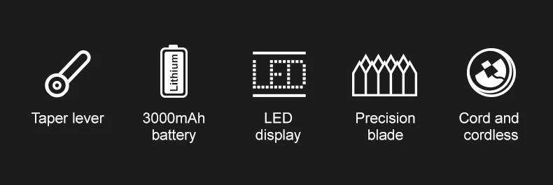 Description Picture 4 of itemVGR Hair Clipper Professional Hair Cutting Machine Adjustable Hair Trimmer Rechargeable 9000 RPM Barber Clipper for Men V-674