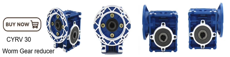 Description Picture 3 of itemCY Automan Big Torque Double -Stage Worm Gear Reducer CYRW30+CYRW50 Input Bore11mm Input Flange63B5 Speed Ratio 4000:1