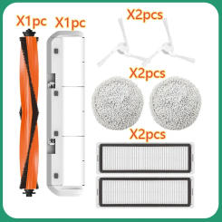 Mop Main Brush, Side Brush, Filter, Mop Cleaner Parts For Xiaomi STYTJ06ZHM Accessories For Mijia Pro Self Cleaning Robot Vacuum