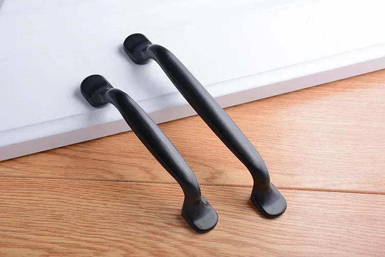 Description Picture 6 of itemAluminum Alloy Black Cabinet Handles American Style Solid Kitchen Cupboard Pulls Drawer Knobs Furniture Handle Hardware