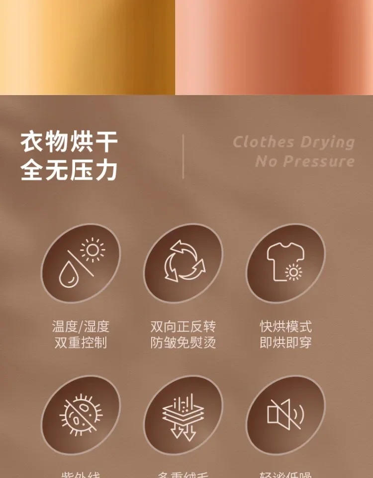 Description Picture 3 of itemHome Mini Automatic Tumble Dryer Indoor Clothes Electric Laundry Machine Drying Small Domestic Dryers Drier 220v Machines Dry