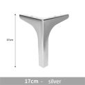 Iron Furniture Legs Replacement Right Angle Support Table Feet Home Metal Sofa Bed Leg with Anti-slip Foot Pad