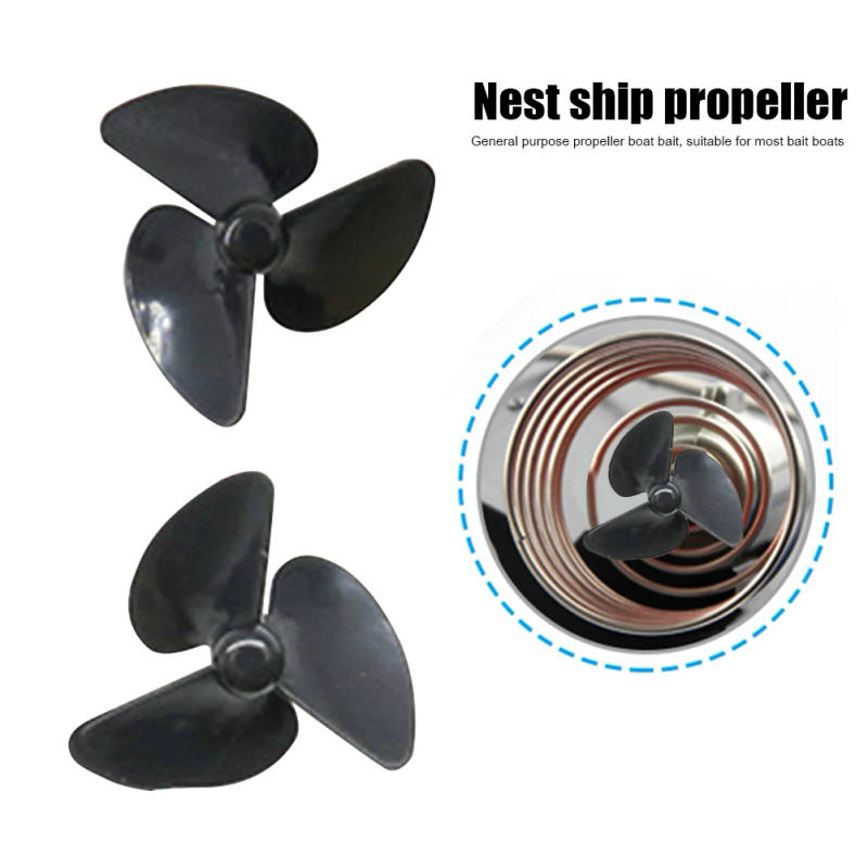 Description Picture 5 of item1Pair 3-Blade Fishing Nesting Bait Boat Propeller RC Boat Underwater Thruster Motor Paddle Accessories for Bass Carpfishing
