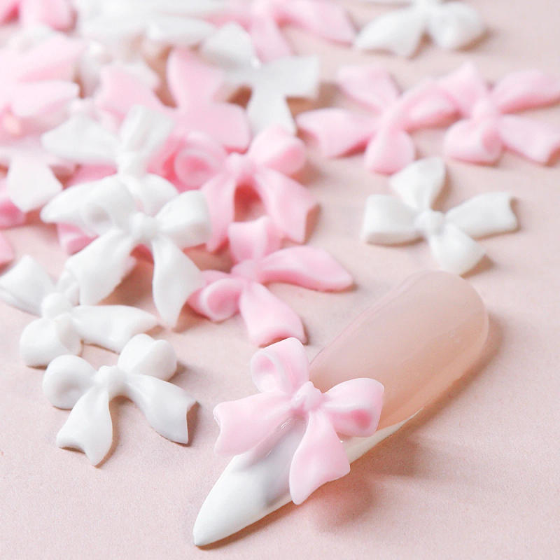 Description Picture 2 of item20pcs Y2K Metal Ribbon Bow Nail Art Charms Kawaii 3D Nails Decoration Accessories Summer DIY Manicure Designs Supplies Parts