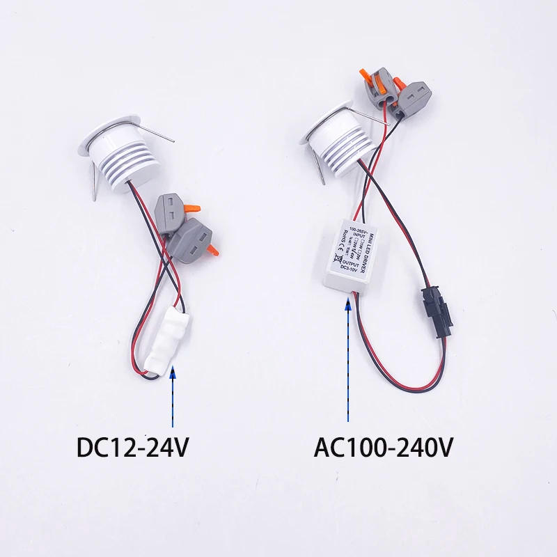 Description Picture 2 of itemRecessed 4W LED DC12V-24V AC100-240V Small Led COB Ceiling Lamp Living Room Display Cabinet Recessed Mini Spotlight Downlight