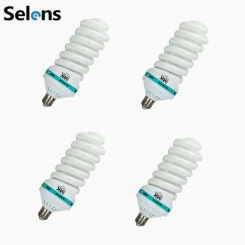 Selens Newest 150/200W 5500K 220V Energy Save Photography Studio Lighting Bulb Daylight Lamp For Softbox Photography Accessories
