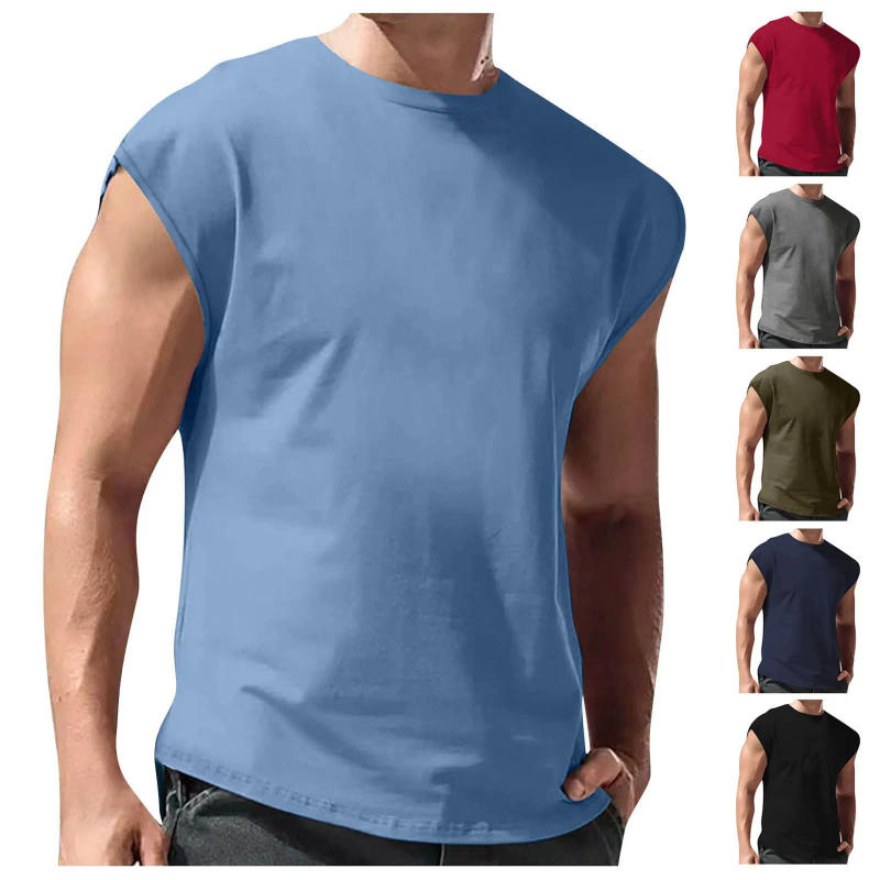 Description Picture 2 of item2024 Summer Gym Vest High Quality Mesh Shirt Sleeveless T-Shirts Men Tank Tops Running Fitness Sports Vest Men Clothing