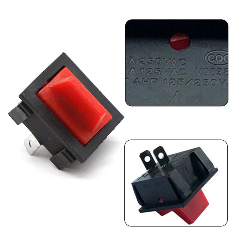 Description Picture 5 of item1 Piece Toggle Switch Kill Switch Garden Tool Accessories Gasoline Generator 125/250V 15-20A 2 Pin Terminal 2 Positions