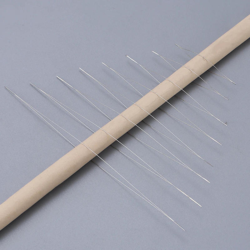 Description Picture 4 of item5Pcs/Lot 4.5-15cm Beading Needles Big Eye Seed Beads Needles DIY Tools Stainless Steel Pearls Threading Pins For Ornament Making