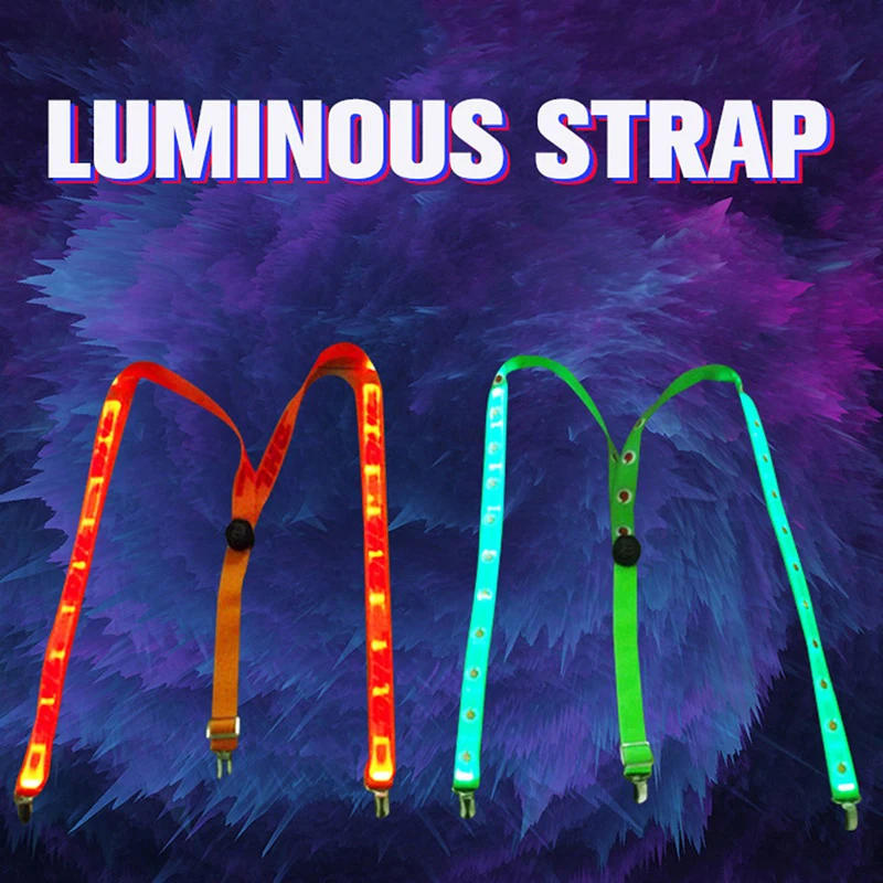 Description Picture 4 of itemParty Supplies Suspenders LED Lights Woman Hangers For Men Wedding Party Accessories Glow-in-the-dark