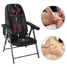 Description Picture 3 of itemFolding Massage Chair Portable, Shiatsu Neck Back Massager with Heat, Foldable Chair Massager for Full Body, Adjustable Backrest