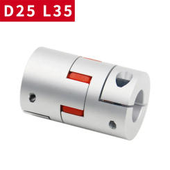 D25 L35 5/6/6.35/8/9.525/10/12/14mm Three Jaw Coupler Aluminium Plum Shaft Motor Connector Flexible Coupling