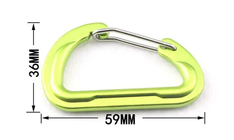 Description Picture 2 of itemMountaineering Buckle Safety Lock Outdoor Climbing Carabiner D Shape Small Tools Travel Accessories Equipment Aluminum Alloy