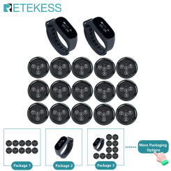 Retekess hookah restaurant waiter call system TD112 waterproof watch pager TD032 waiter call buttons for bar cafe clinic hotel
