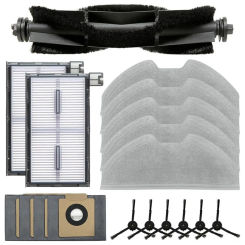 For Eufy X8 Pro Serie X8 Pro SES Robot Vacuum Cleaner Main Side Brush Hepa Filter Mop Cloth Dust Bags Accessories