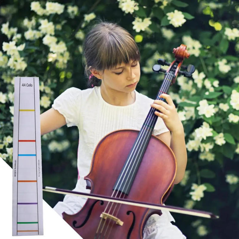 Description Picture 3 of itemFinger Position Markers For Cello Adhesive Fret Board Label Finger Sticker For Practice Training Beginners Cello Finger Guides