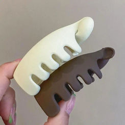 Frosted High Ponytail Clips Small Size Banana Clip Women Fashion Ponytail Barrette Hair Claw Hairpin Hair Styling Accessories