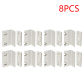 8PCS White
