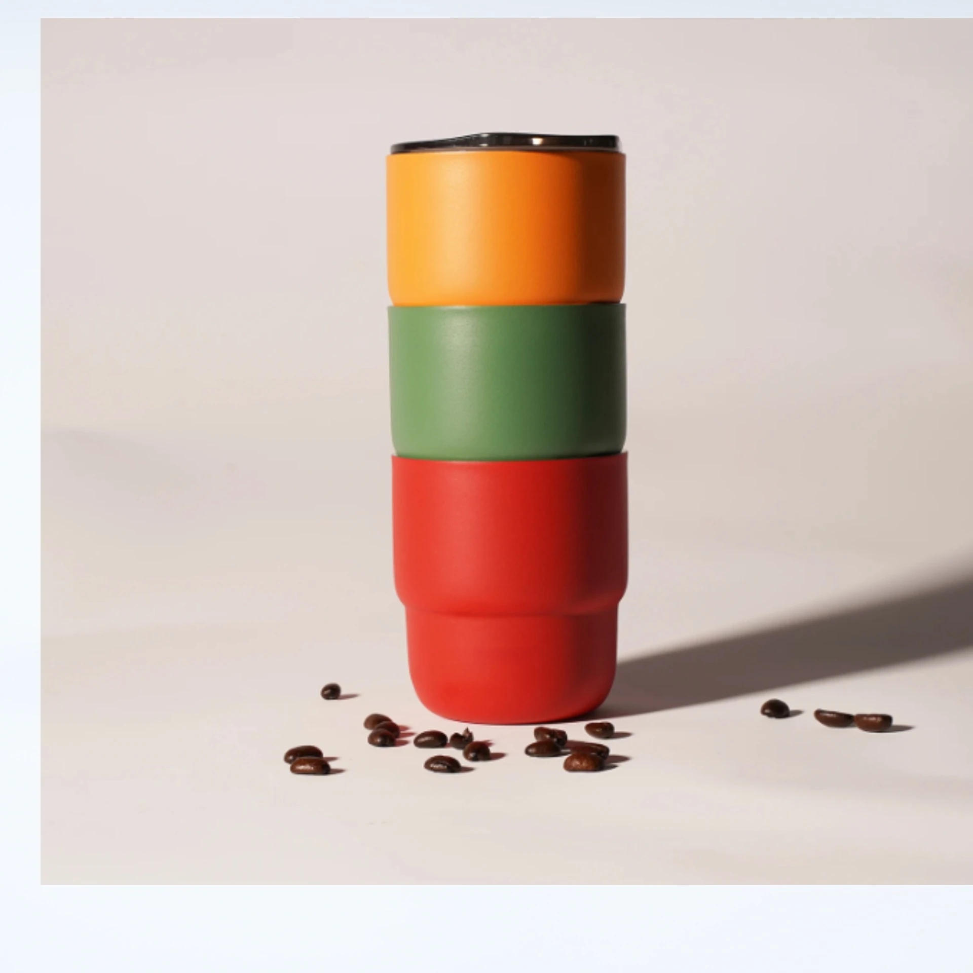 Description Picture 6 of item304 Stainless Steel Vacuum Tumbler, Portable Travel Mug for Hot & Cold Beverages - 255ml Travel, Coffee, Party Cup in 4 Colors