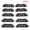 10PCS Universal Furniture Corner Connector Stainless Steel Corner Brace With Screws Heavy Duty Angle Shelf Brackets For Wood