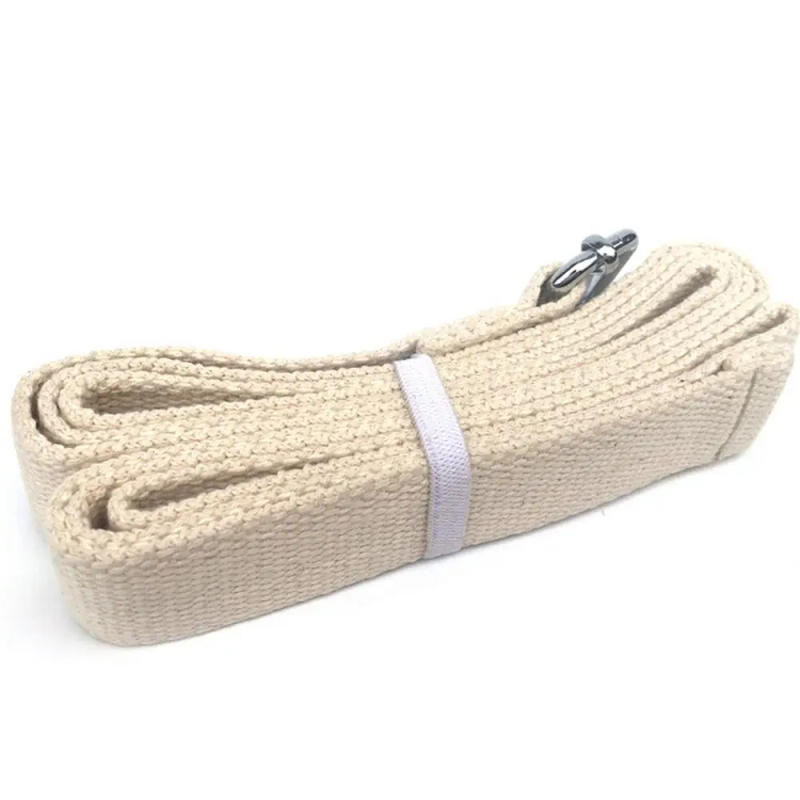 Description Picture 3 of item3 Meter Lyengar Yoga Stretch Belt Lengthened Natural Cotton Thickening Lacing With Open Shoulder Chest For Yoga