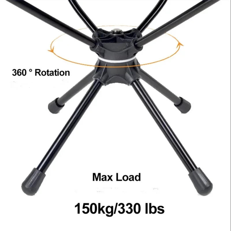 Description Picture 3 of itemTINSOL Portable Outdoor Detachable Swivel Chair Camping Folding Chair Backpacking Lightweight Seat with Fishing Tote Hiking Trip