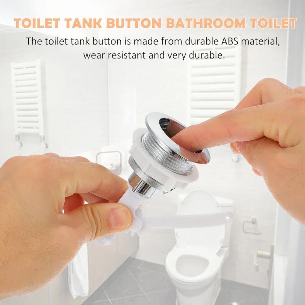 Description Picture 5 of itemToilet Tank Button 38mm ABS Bathroom Toilet Push Single Flush Button Water Tank Button For Toilet Seat In Home