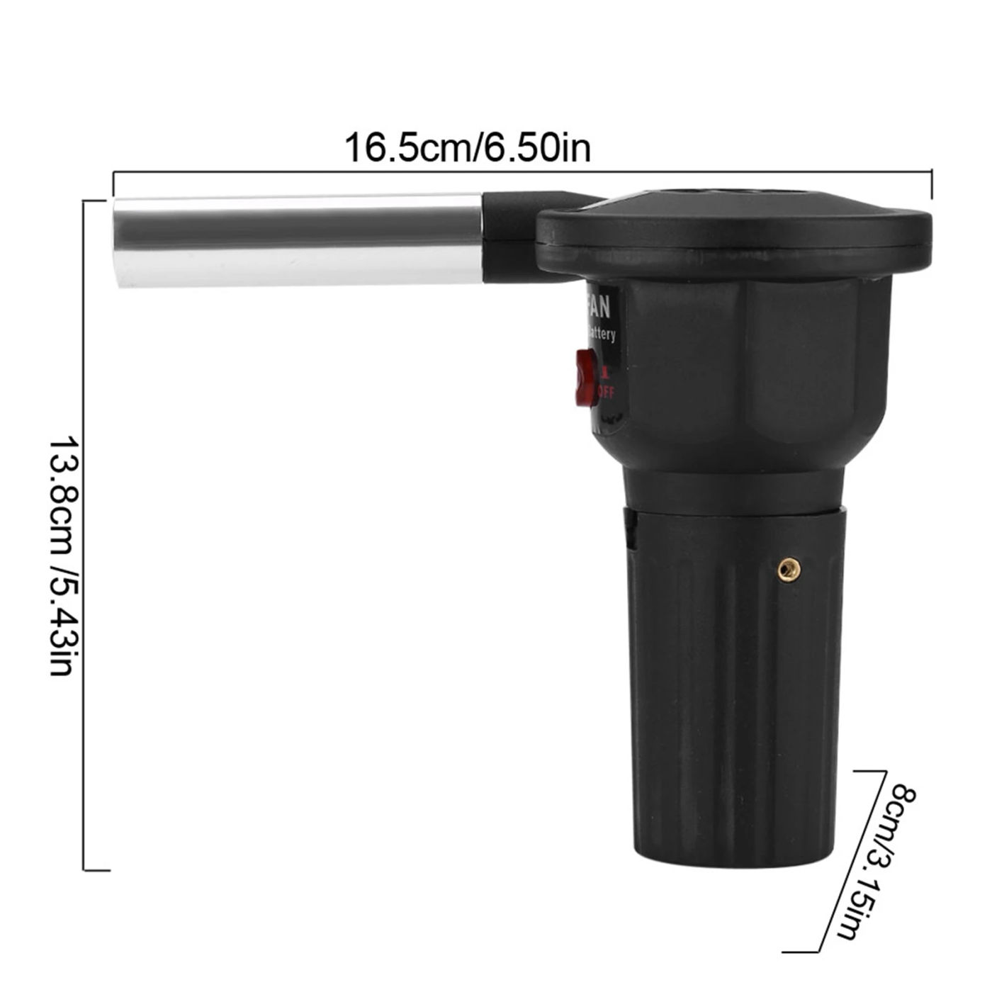 Description Picture 6 of itemPortable Battery Powered BBQ Fan Air Blower for Outdoor Camping Picnic Charcoal Grill Barbecue