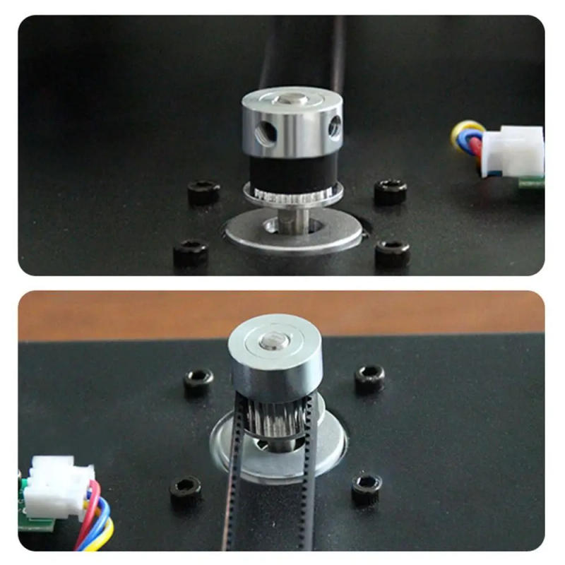 Description Picture 5 of item2GT Pulley 16 20 36 40 60 Teeth GT2 Timing Pulley Bore 5 6.35 8mm Belt Width 6mm Synchronous Wheel Gear 3D Printer Parts