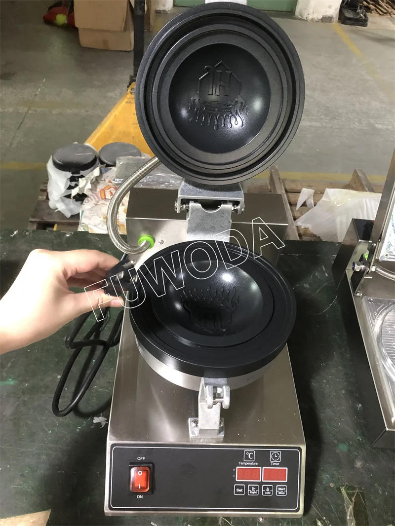 Description Picture 3 of itemGelato Panini Press Semlor Paczki Krapfen Baker Ice Cream Hamburg Maker Commercial Extra Large 160mm UFO Burger Machine