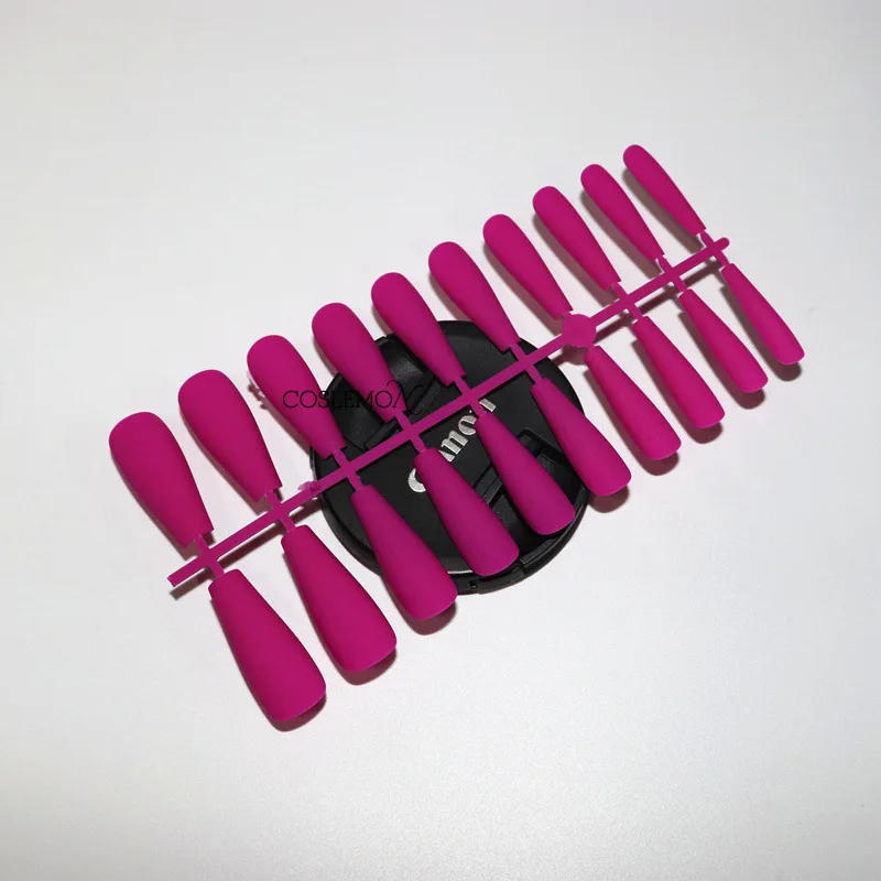 Description Picture 5 of item24pcs/set Matte False Nail Tip Press on Nail Design Full Cover Nail Art Frosted Fake Nails Mixed Color for Extension Accessories