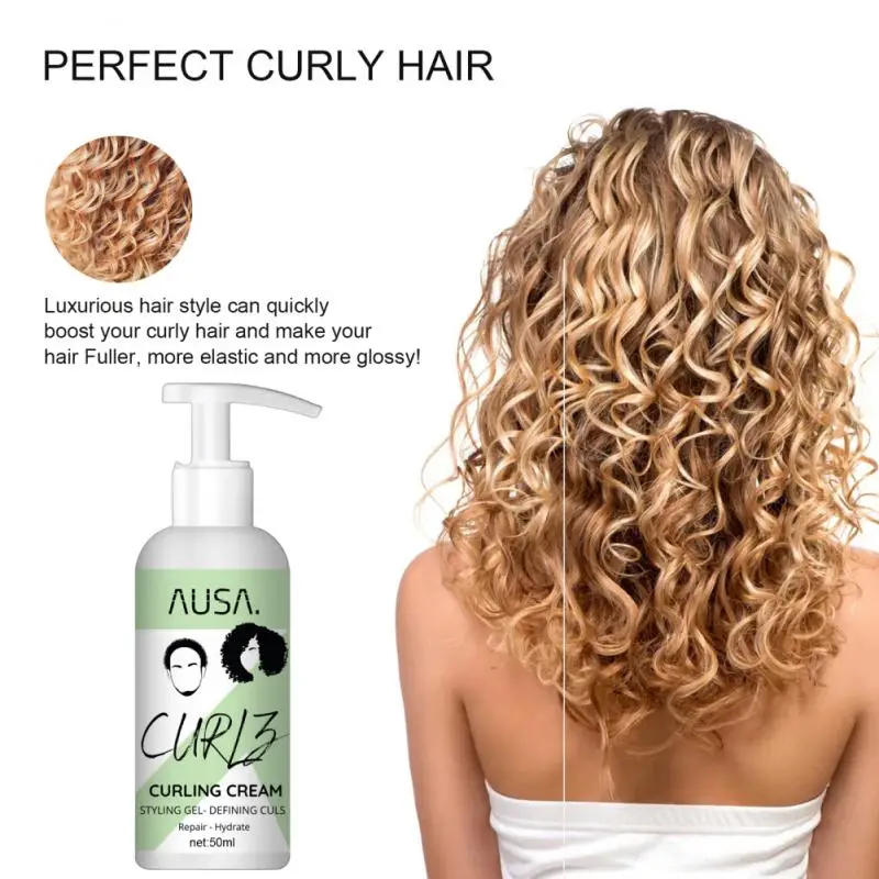 Description Picture 2 of itemDefined Curls Hair Curling Enhancer Repairing Curl Booster Defining Boosting Moisturizing Styling Repair Curling Cream Styling