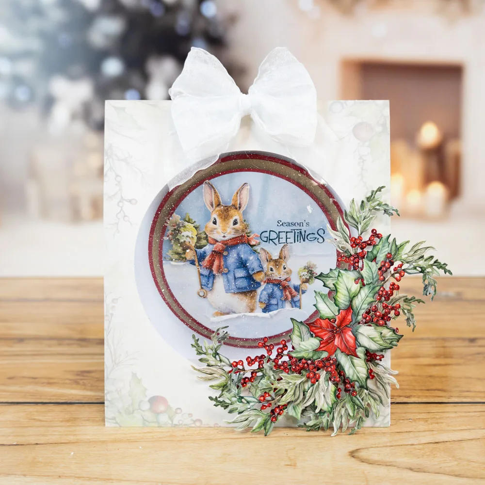 Description Picture 3 of itemNutmeg Die Set new metal cutting dies for paper DIY molds Scrapbooking die cut crafts two red robins dies