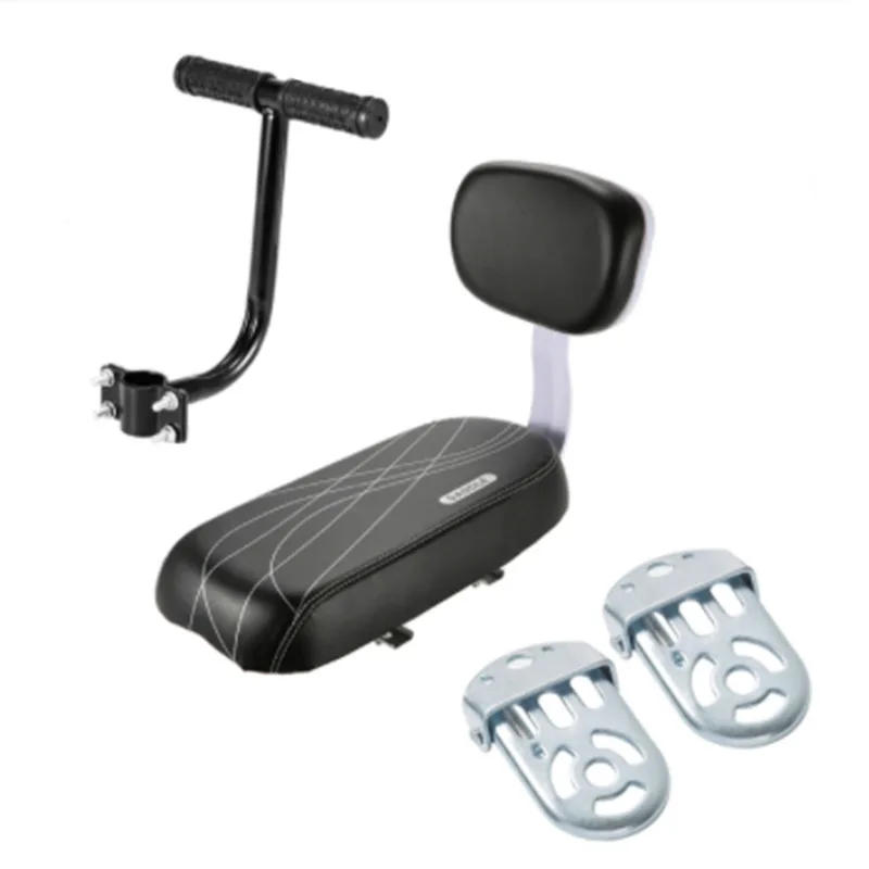 Description Picture 4 of itemBicycle Back Seat Bike PU Leather Soft Cushion Rear Rack Seat Water Resistant Children Seat with Back Rest Bicycle Accessories