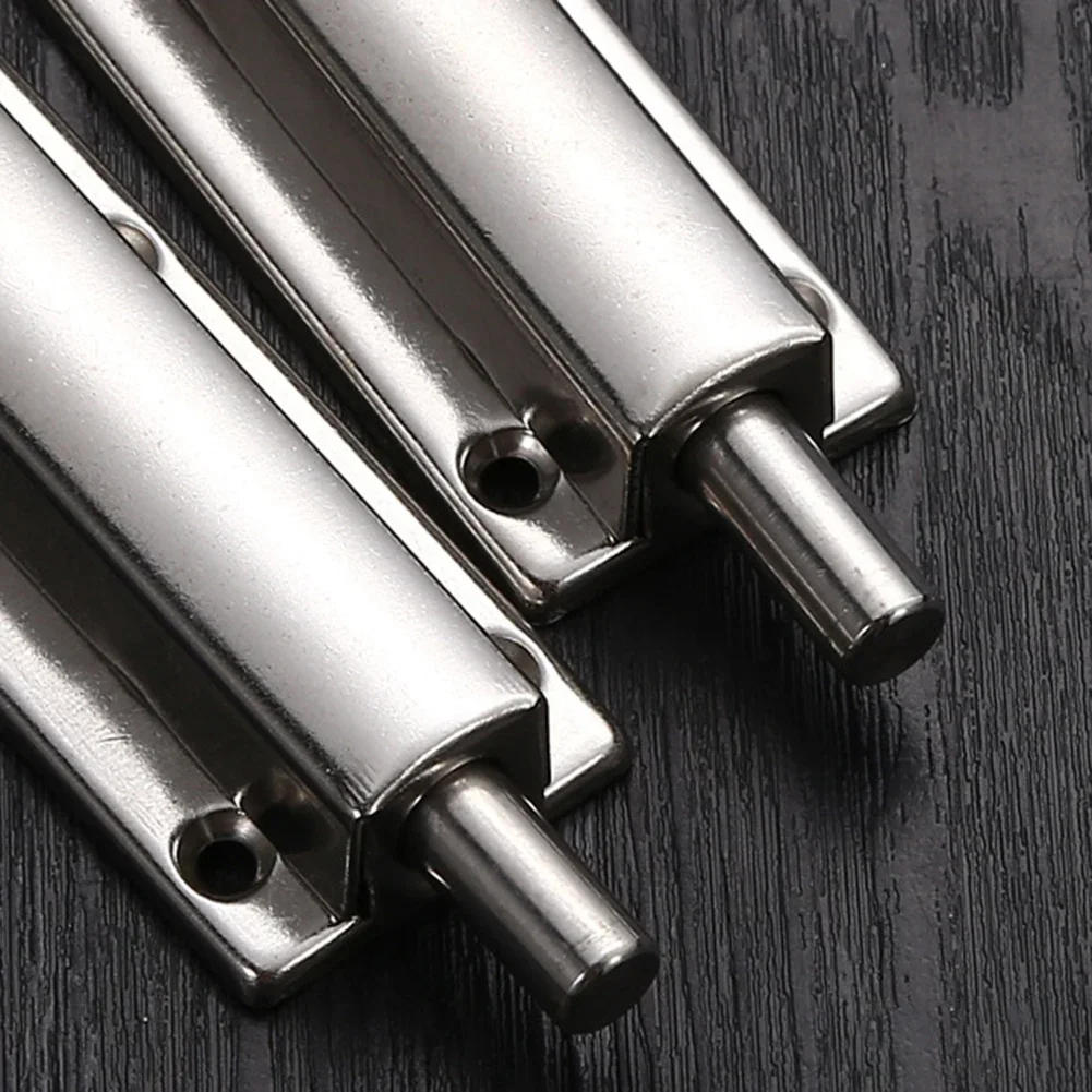 Description Picture 5 of itemSelf-Elastic Latch Button Door Latch Bolt Lock Stainless Steel Spring Bounce Door Window Automatic Sliding Bolt Hardware
